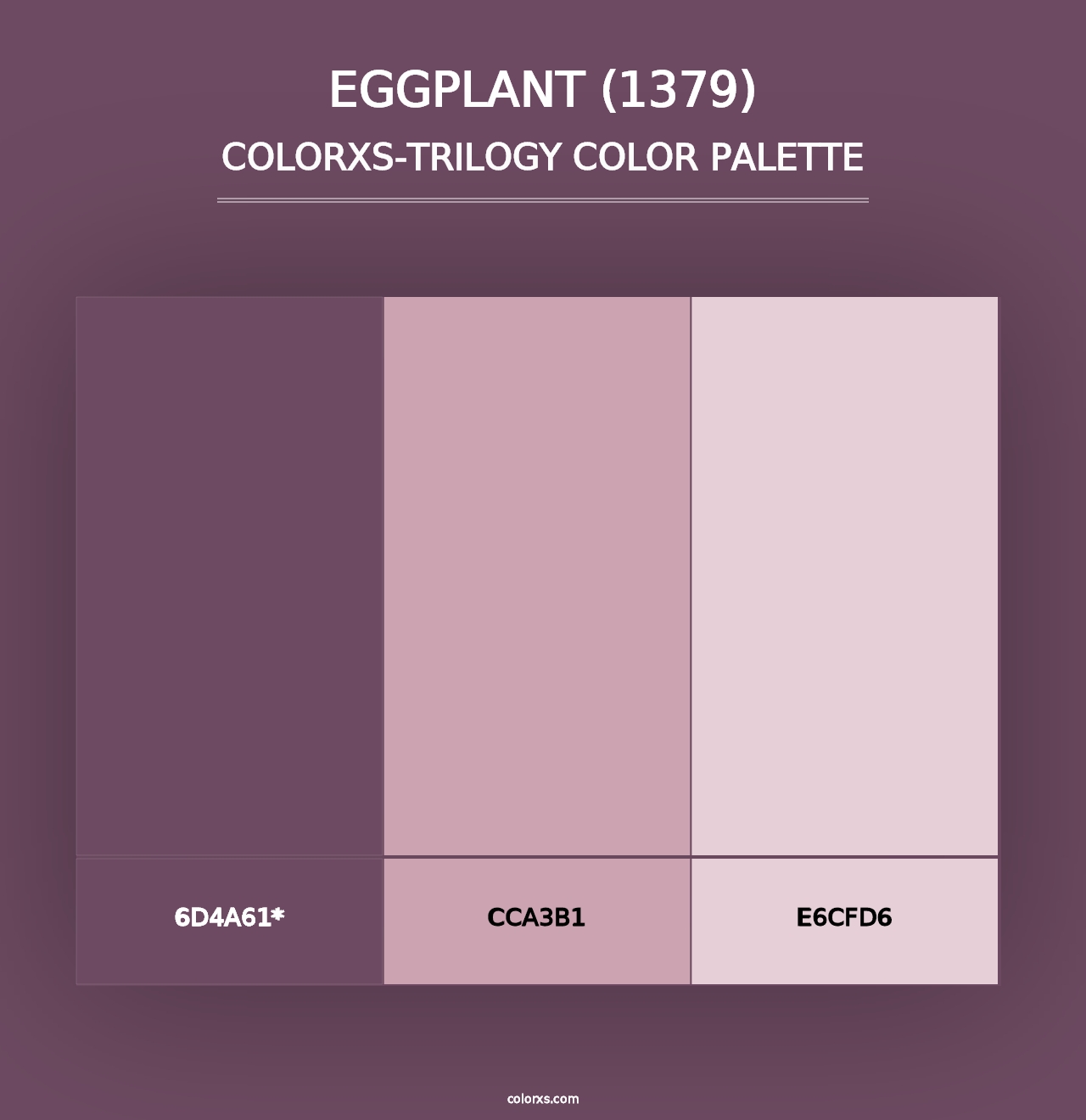 Eggplant (1379) - Colorxs Trilogy Palette