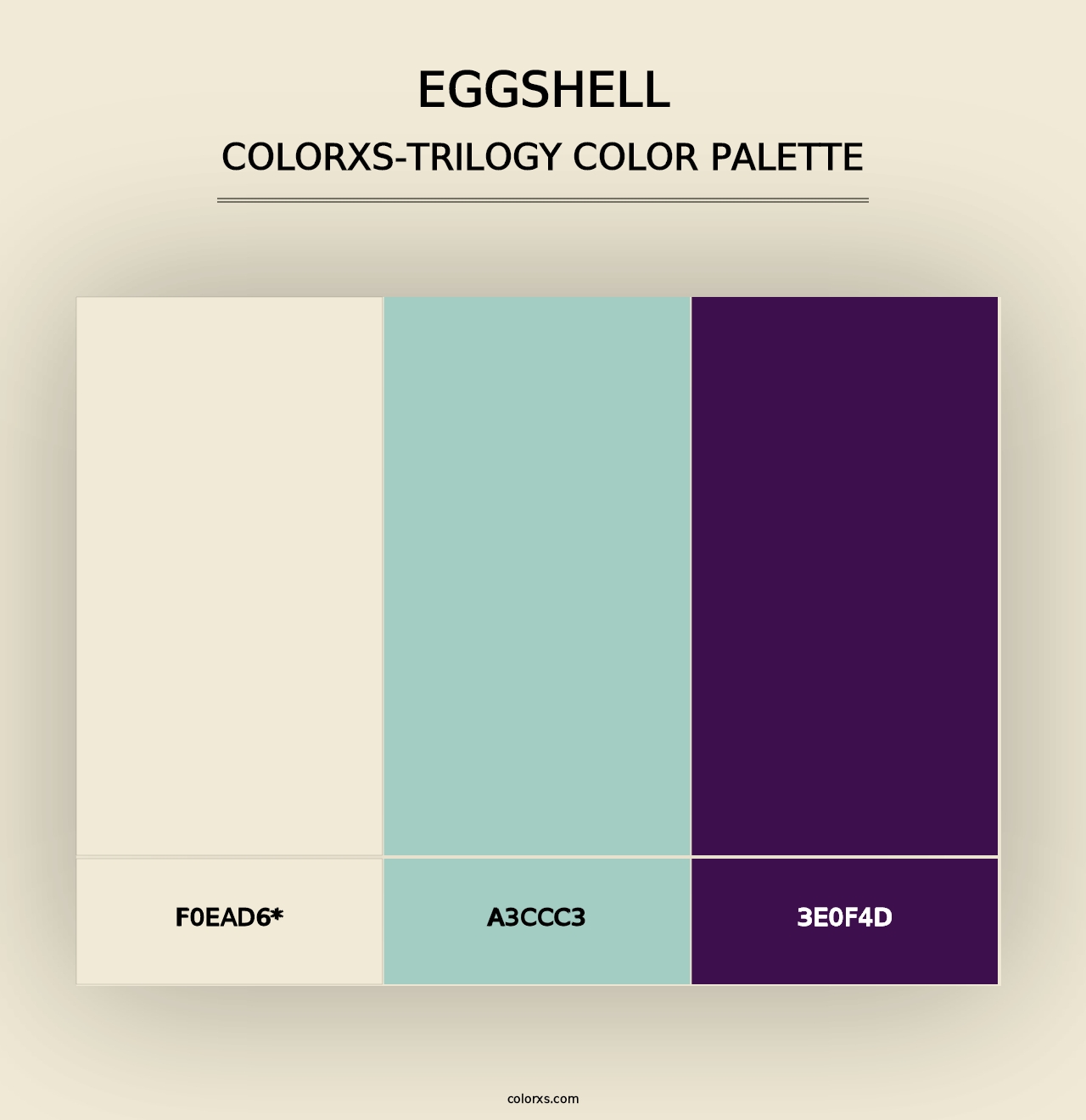 Eggshell - Colorxs Trilogy Palette