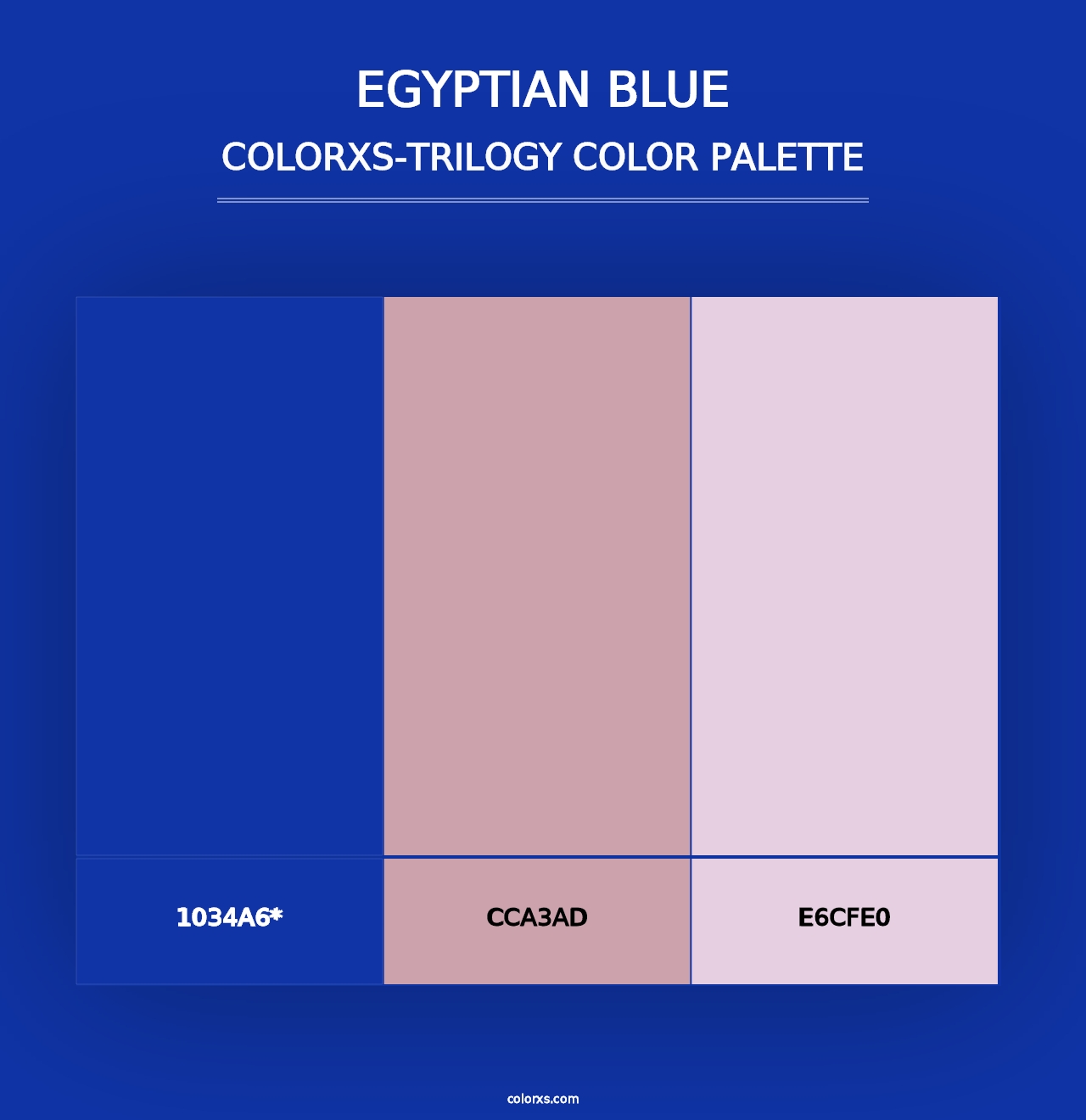 Egyptian blue - Colorxs Trilogy Palette