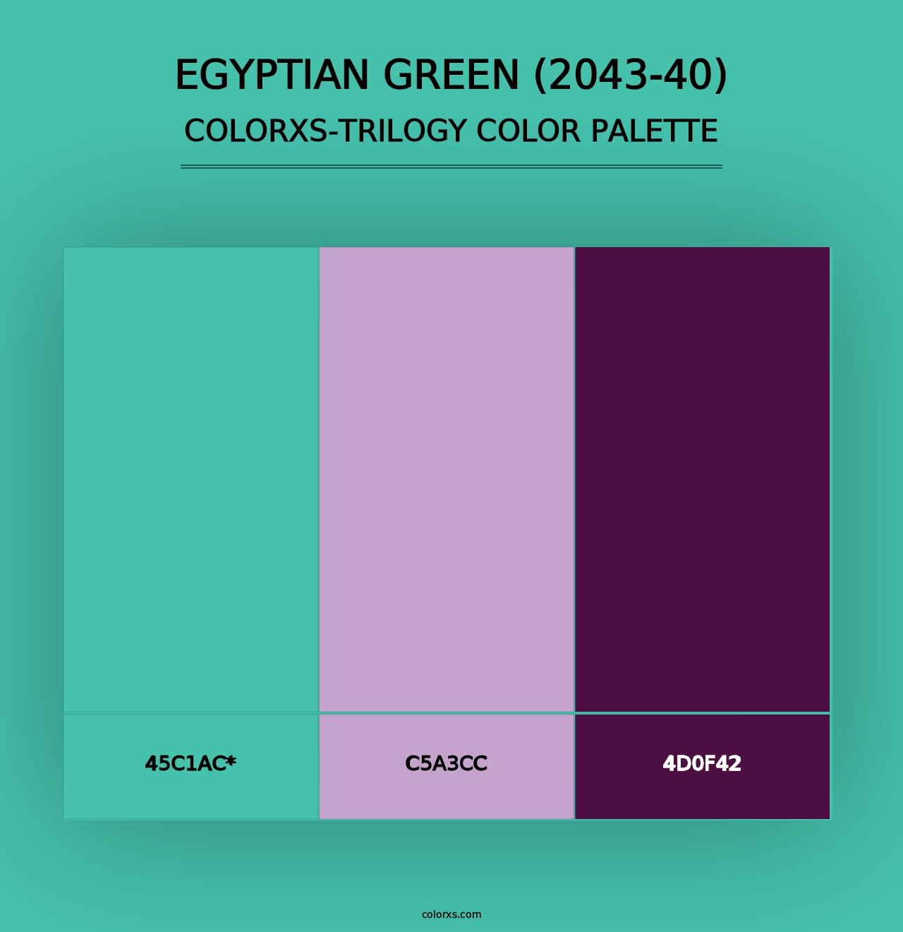 Egyptian Green (2043-40) - Colorxs Trilogy Palette