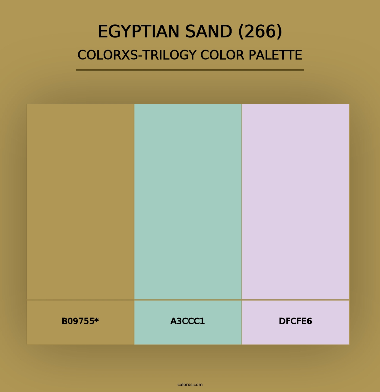 Egyptian Sand (266) - Colorxs Trilogy Palette