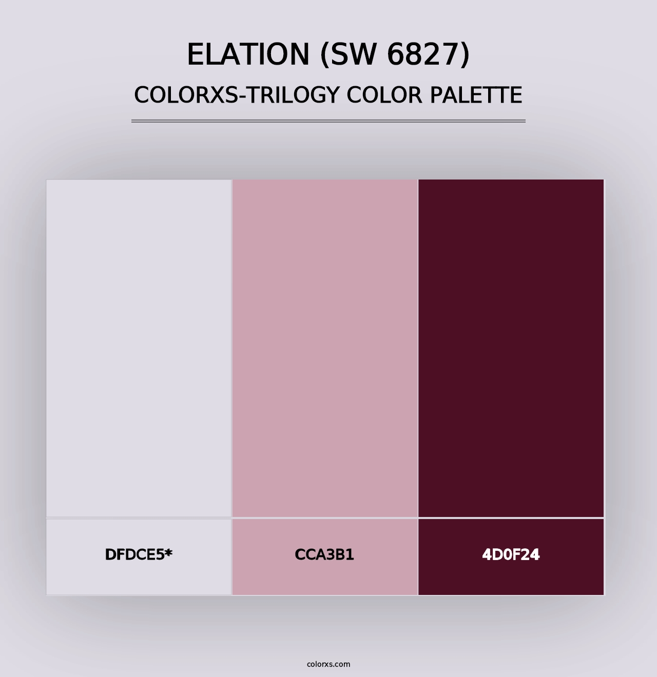 Elation (SW 6827) - Colorxs Trilogy Palette