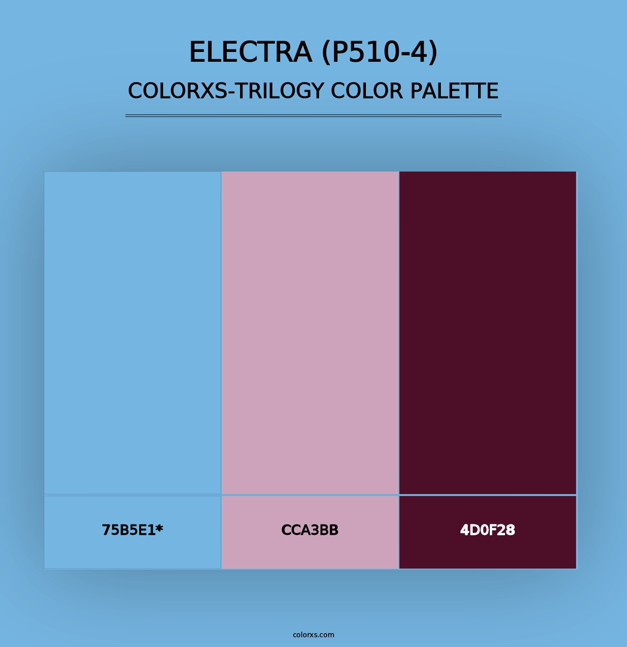 Electra (P510-4) - Colorxs Trilogy Palette