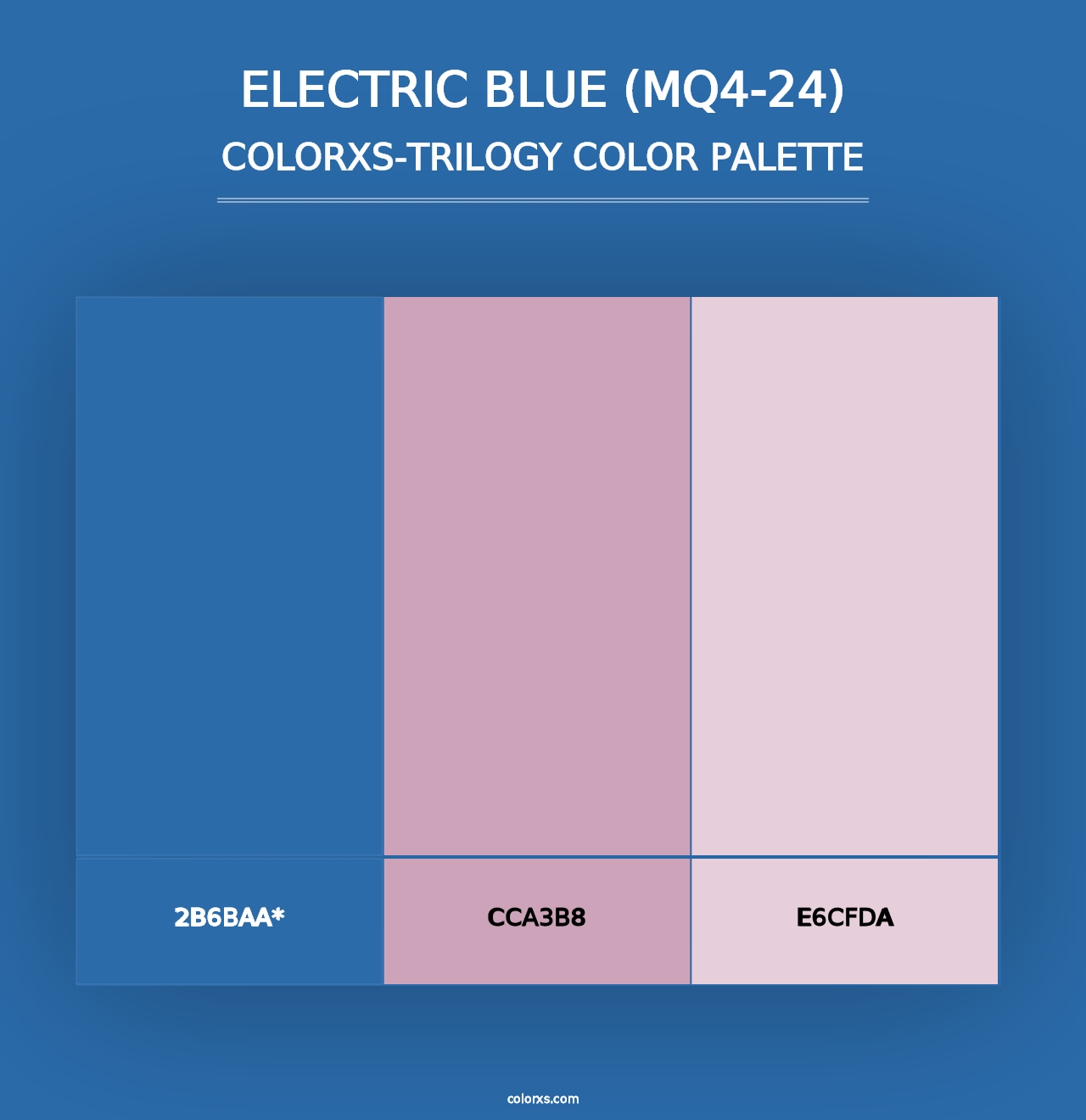 Electric Blue (MQ4-24) - Colorxs Trilogy Palette