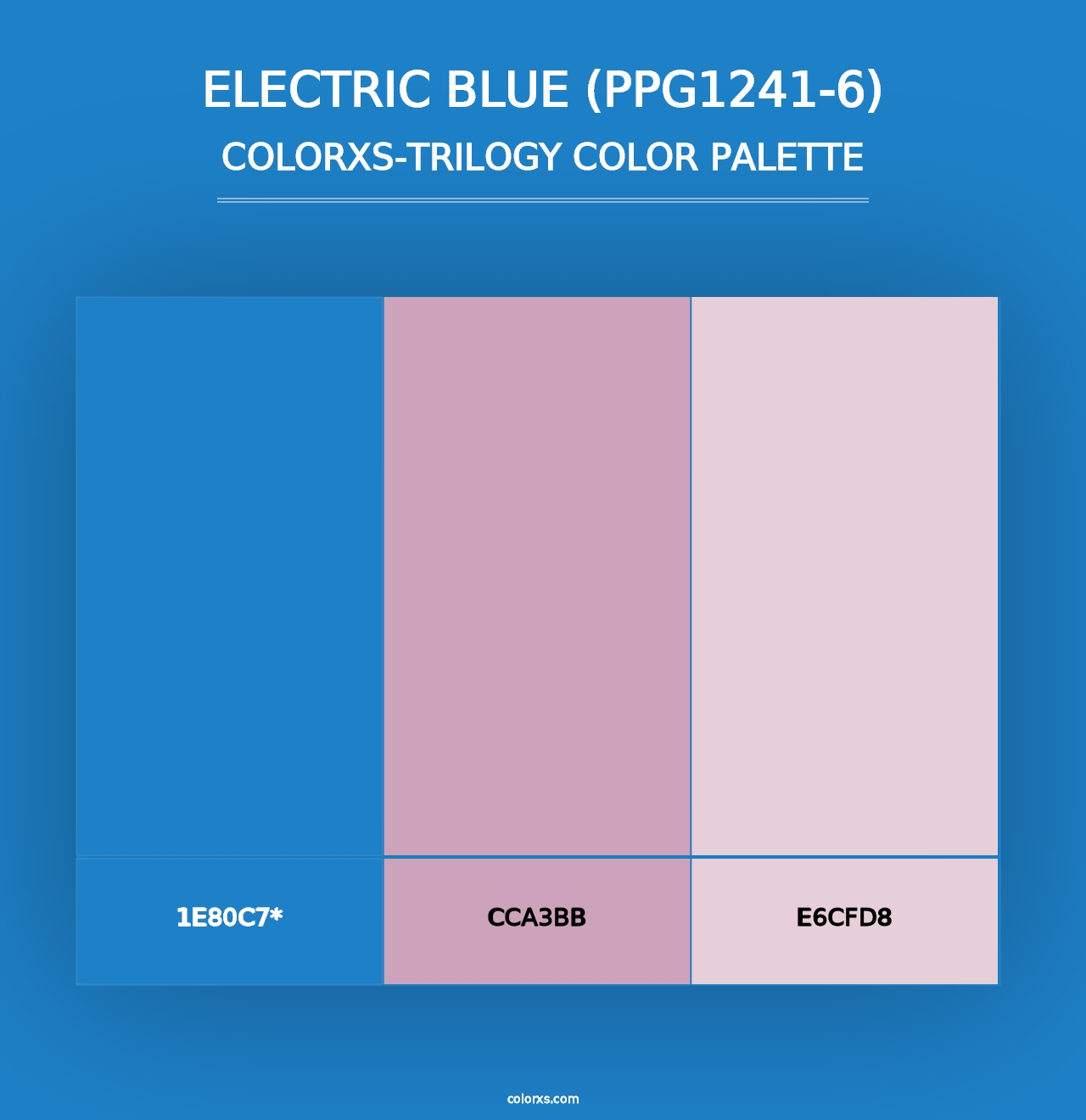 Electric Blue (PPG1241-6) - Colorxs Trilogy Palette