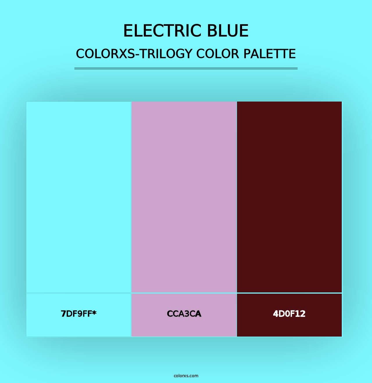 Electric Blue - Colorxs Trilogy Palette