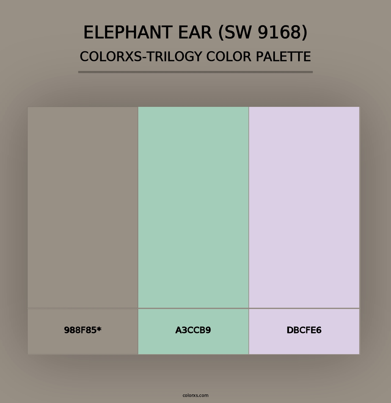 Elephant Ear (SW 9168) - Colorxs Trilogy Palette