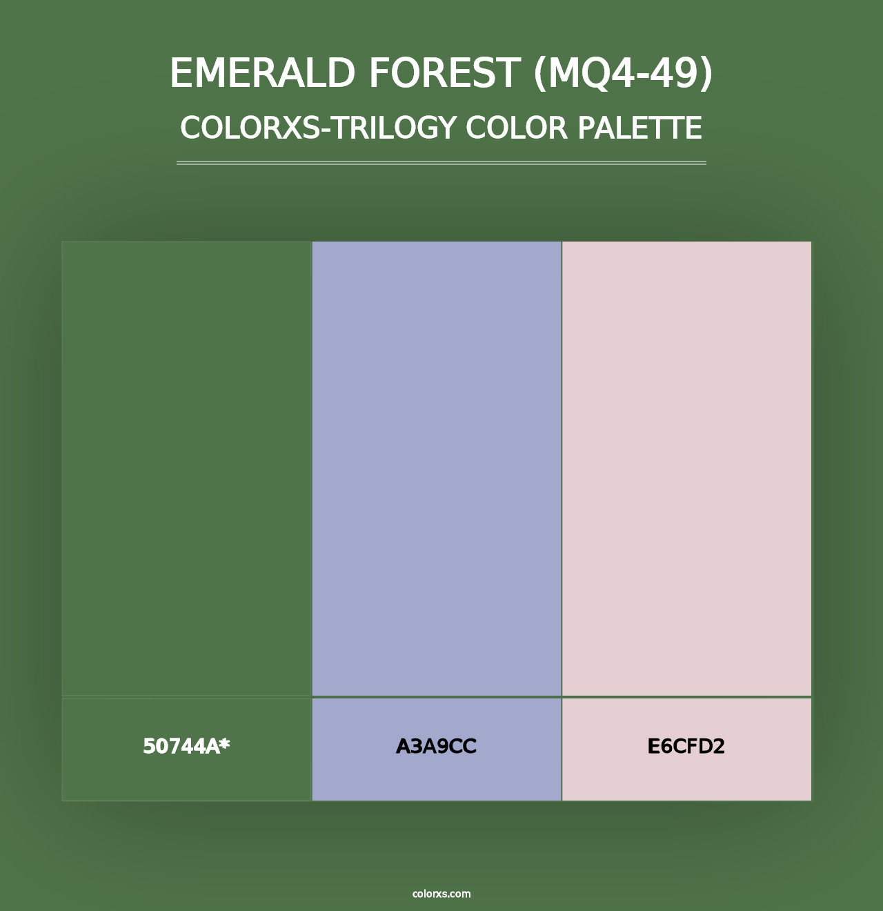 Emerald Forest (MQ4-49) - Colorxs Trilogy Palette