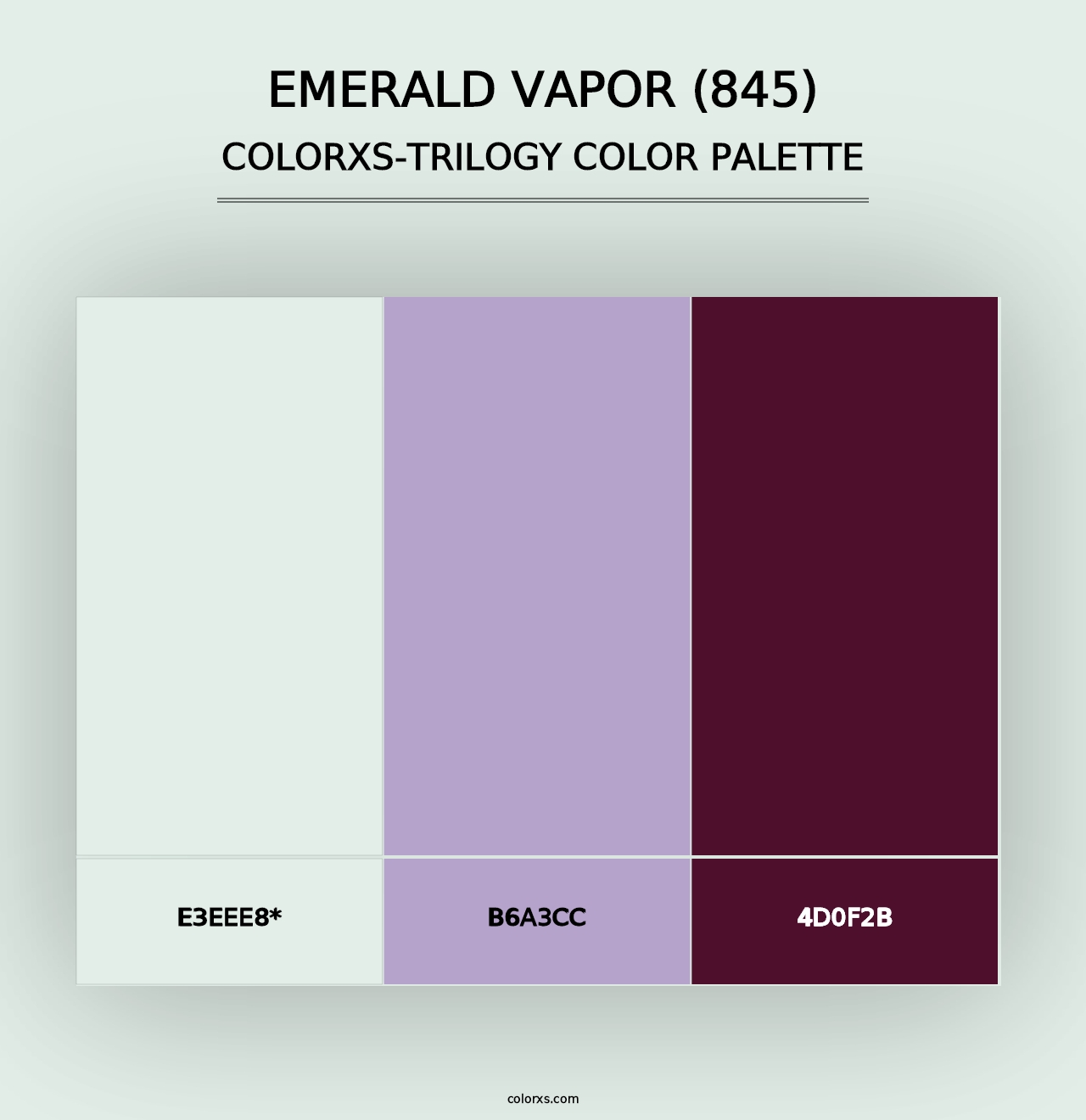 Emerald Vapor (845) - Colorxs Trilogy Palette