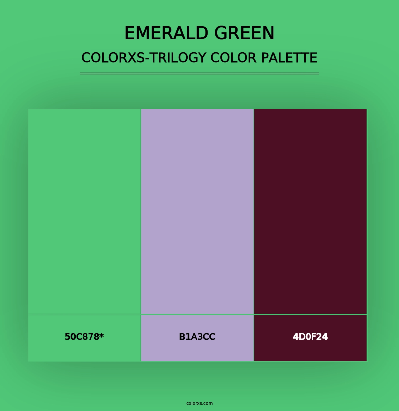 Emerald Green - Colorxs Trilogy Palette