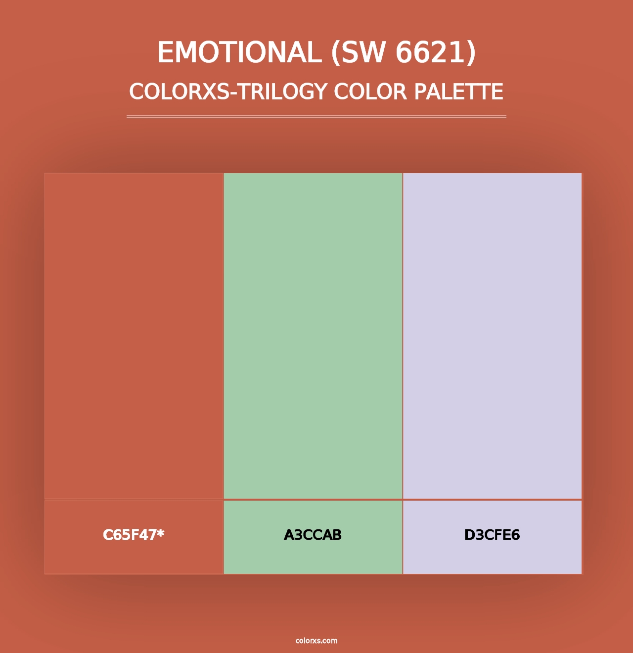 Emotional (SW 6621) - Colorxs Trilogy Palette