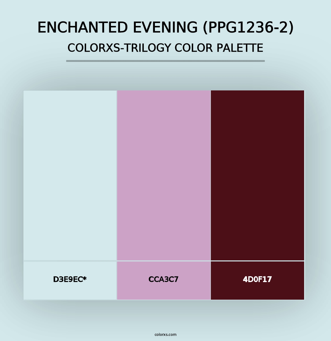 Enchanted Evening (PPG1236-2) - Colorxs Trilogy Palette