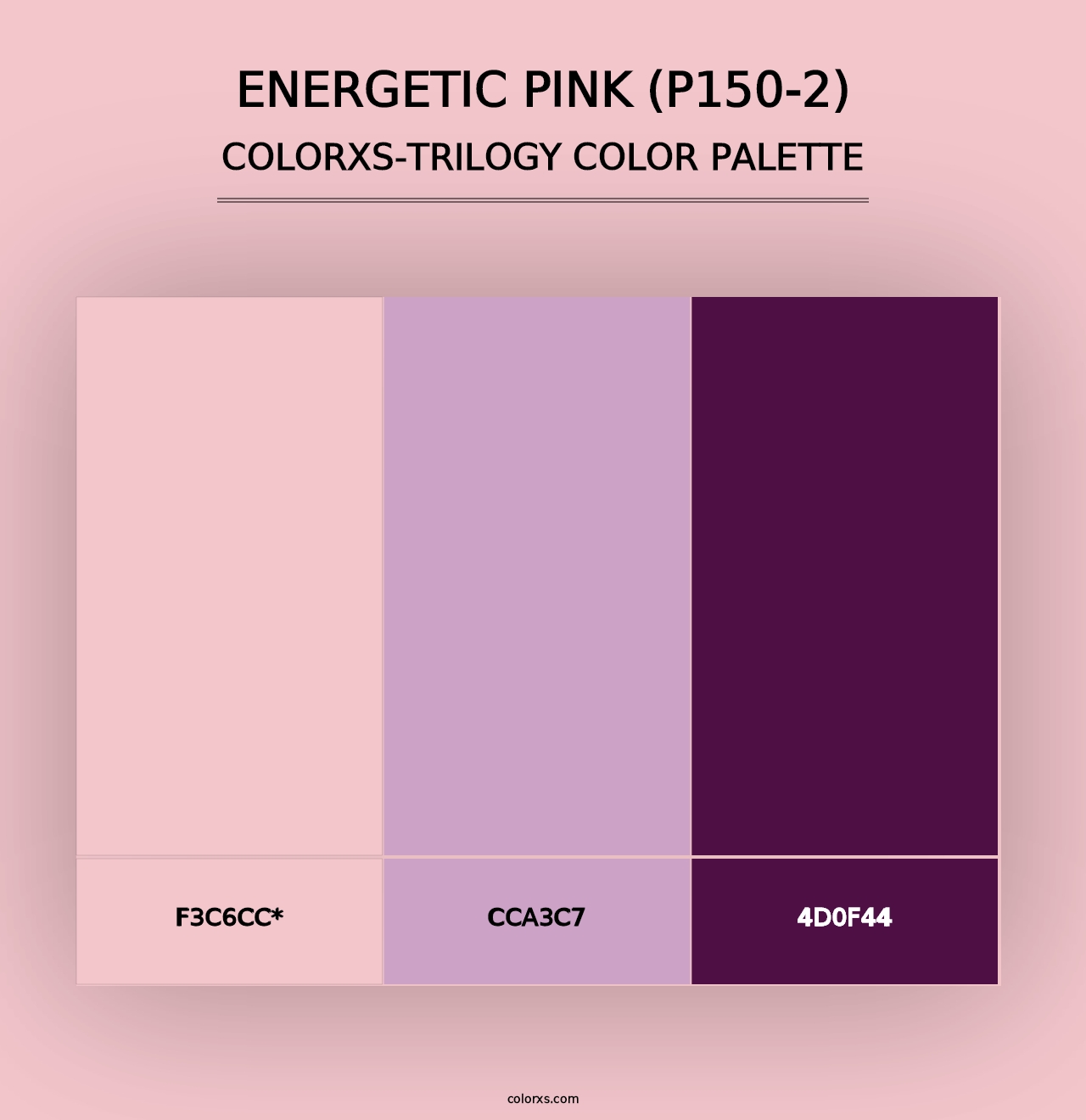 Energetic Pink (P150-2) - Colorxs Trilogy Palette