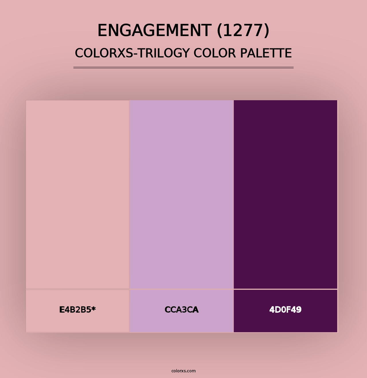 Engagement (1277) - Colorxs Trilogy Palette