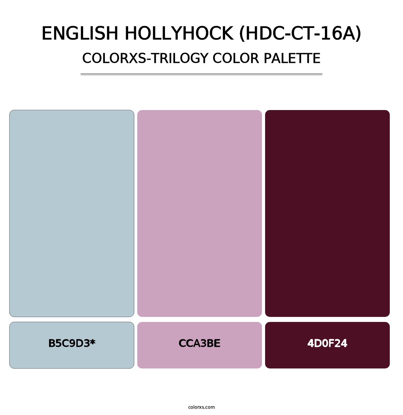 English Hollyhock (HDC-CT-16A) - Colorxs Trilogy Palette