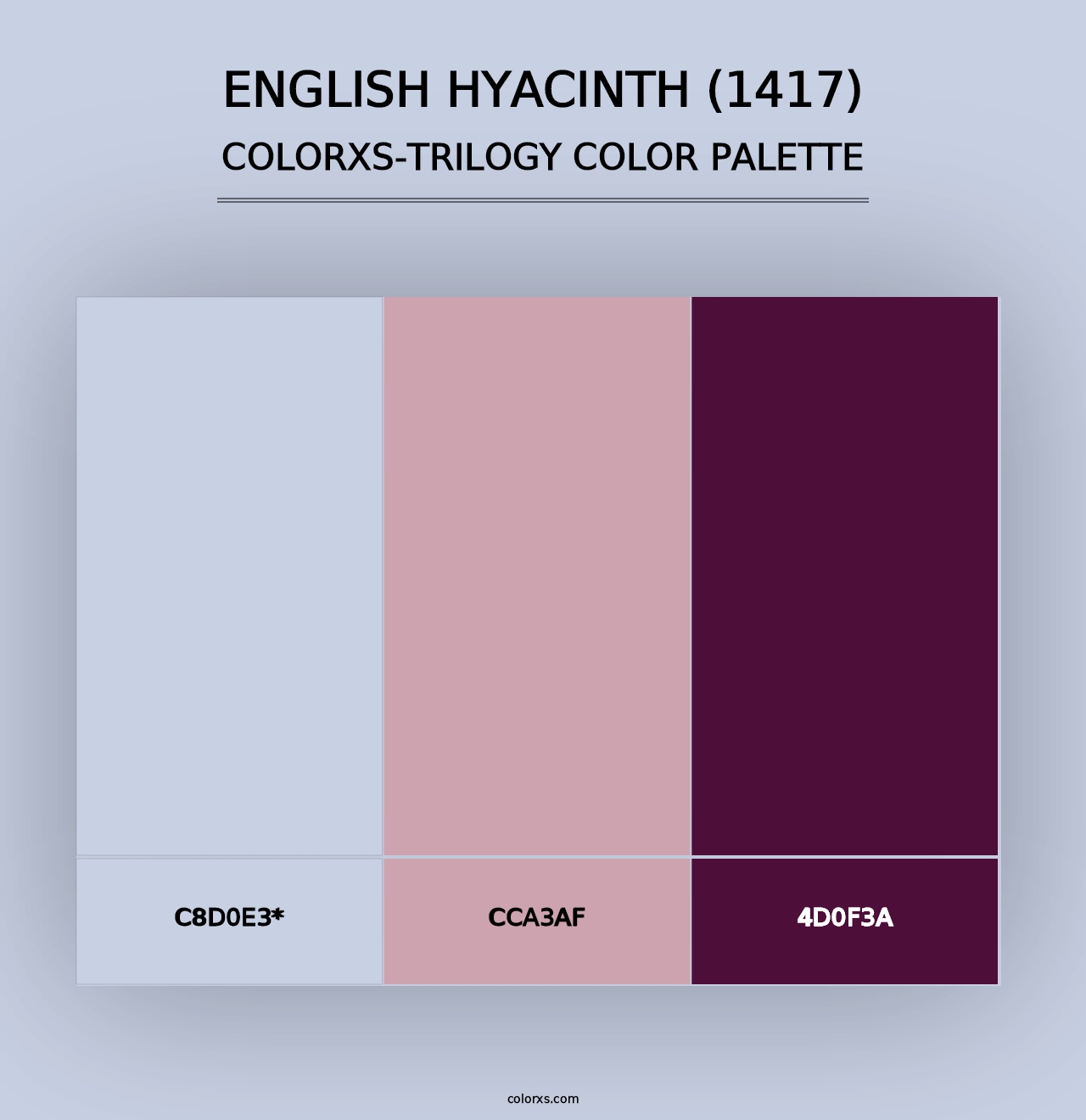 English Hyacinth (1417) - Colorxs Trilogy Palette