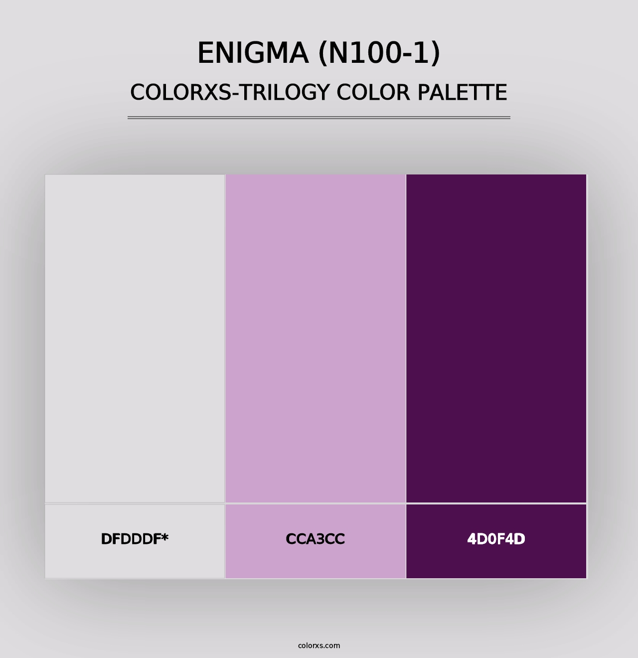 Enigma (N100-1) - Colorxs Trilogy Palette