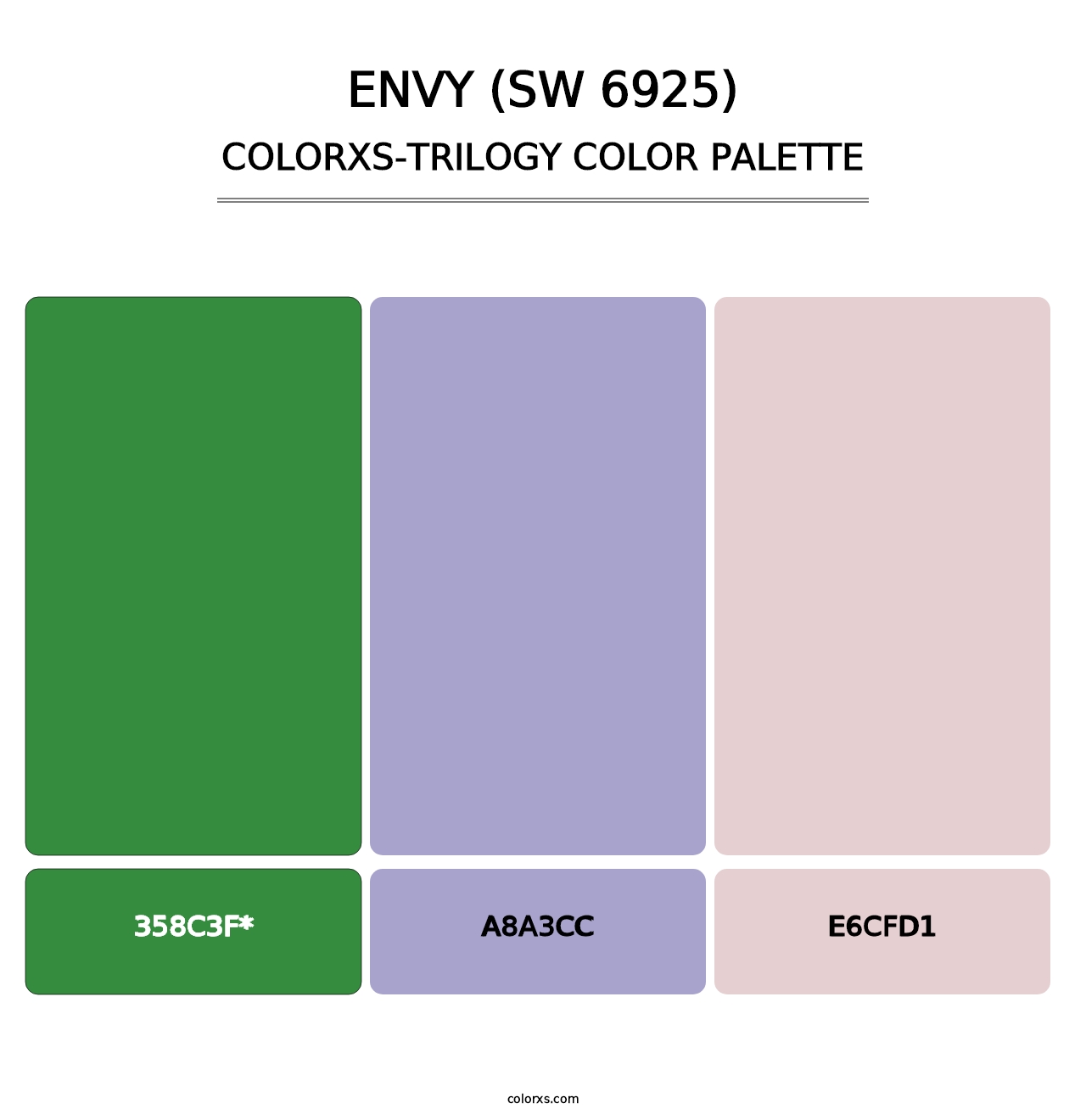 Envy (SW 6925) - Colorxs Trilogy Palette