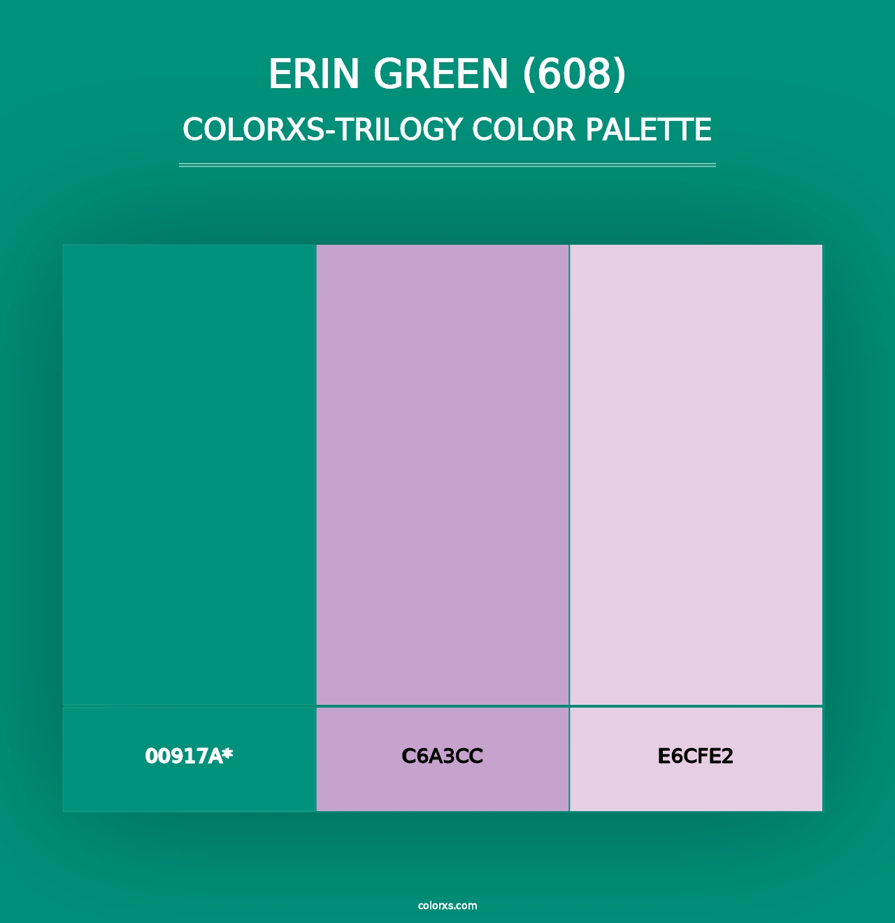 Erin Green (608) - Colorxs Trilogy Palette