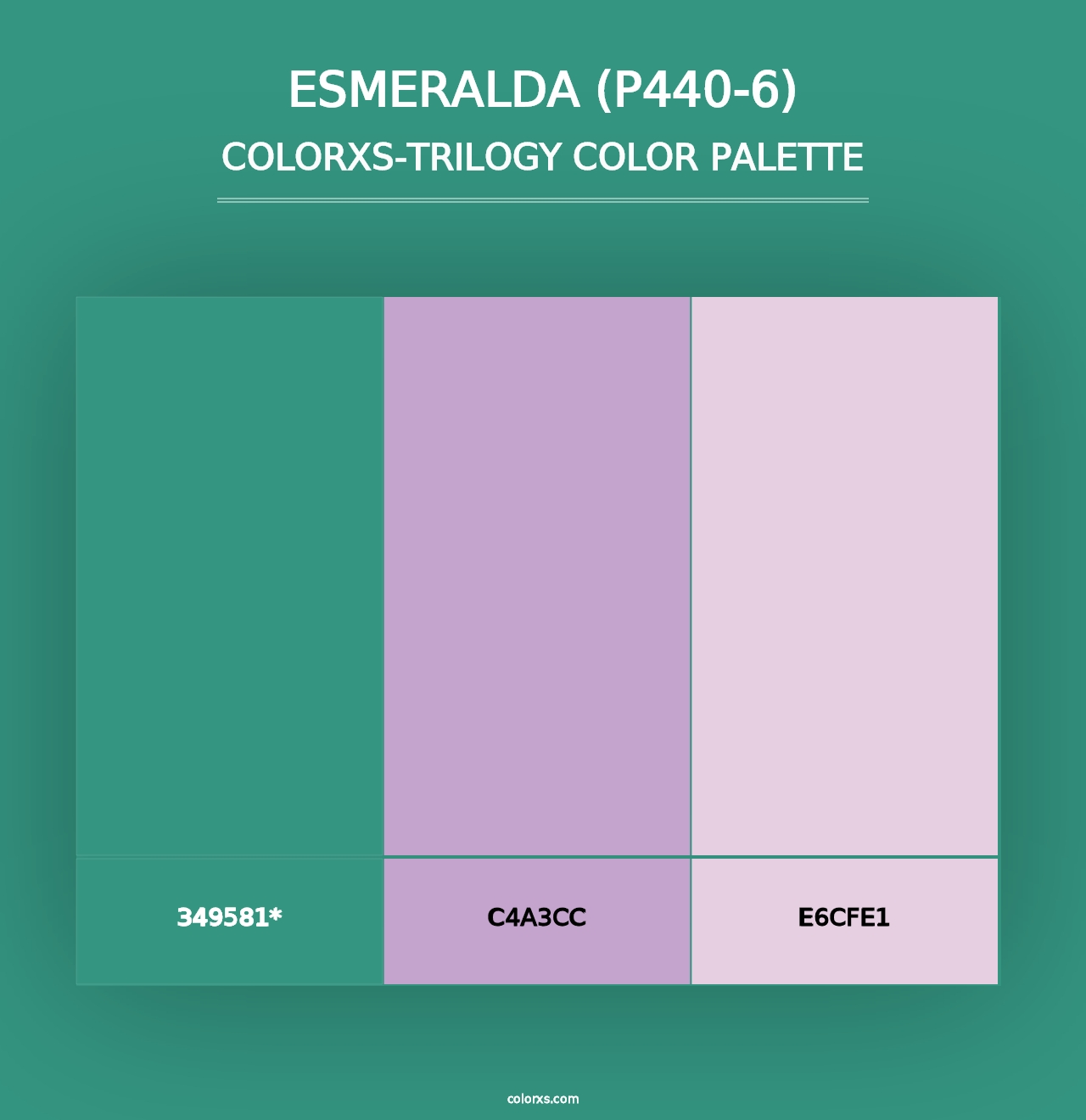 Esmeralda (P440-6) - Colorxs Trilogy Palette