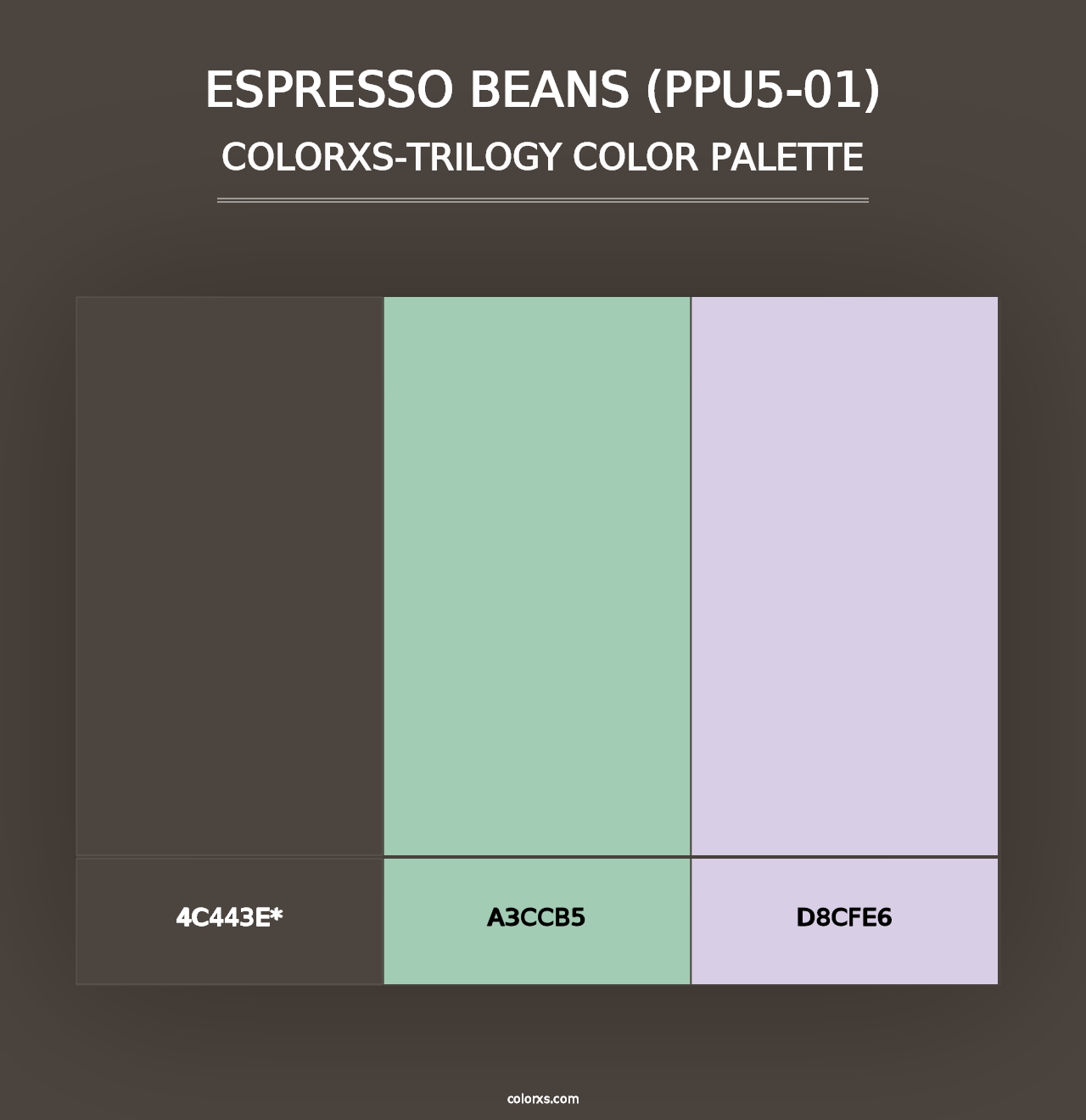 Espresso Beans (PPU5-01) - Colorxs Trilogy Palette