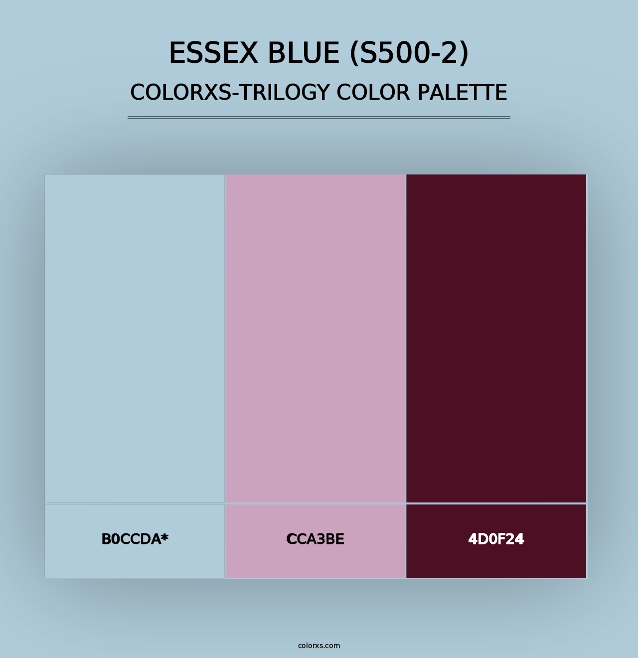 Essex Blue (S500-2) - Colorxs Trilogy Palette