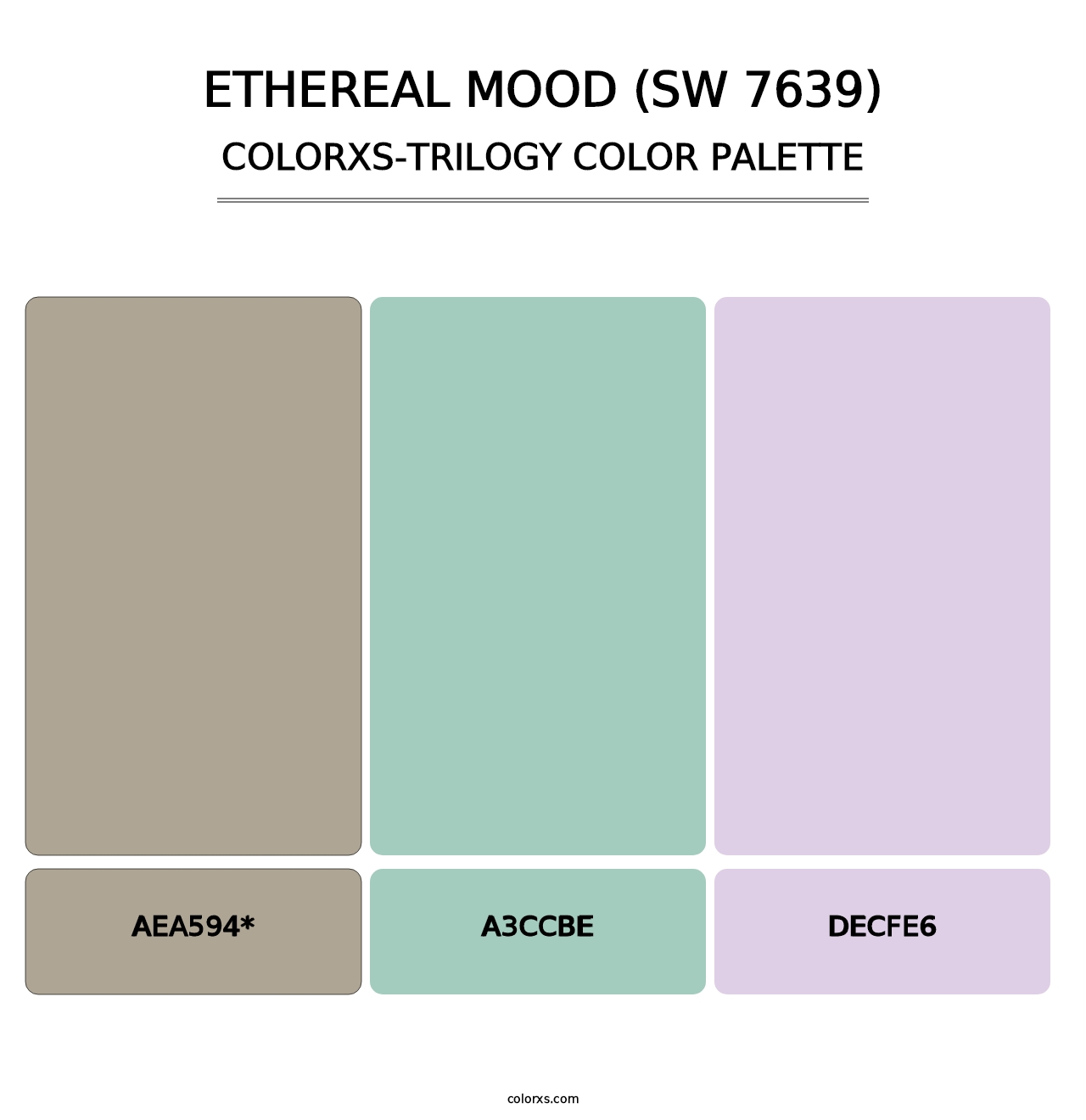 Ethereal Mood (SW 7639) - Colorxs Trilogy Palette