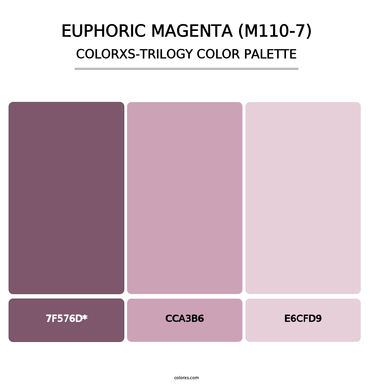 Euphoric Magenta (M110-7) - Colorxs Trilogy Palette