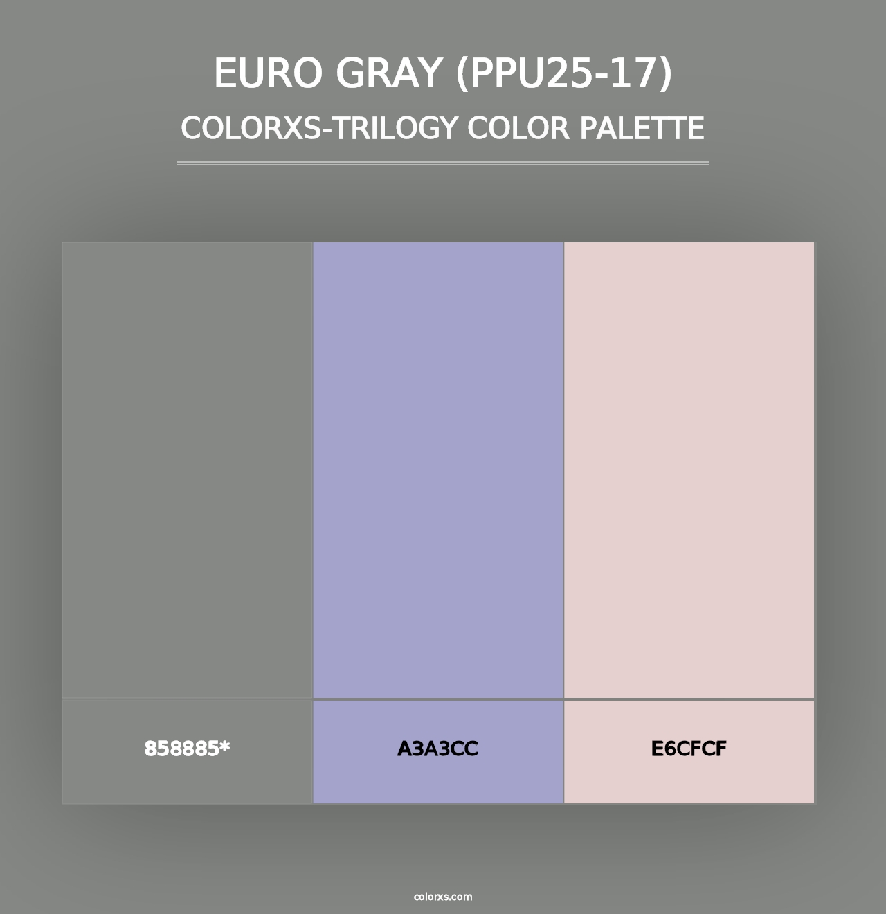 Euro Gray (PPU25-17) - Colorxs Trilogy Palette