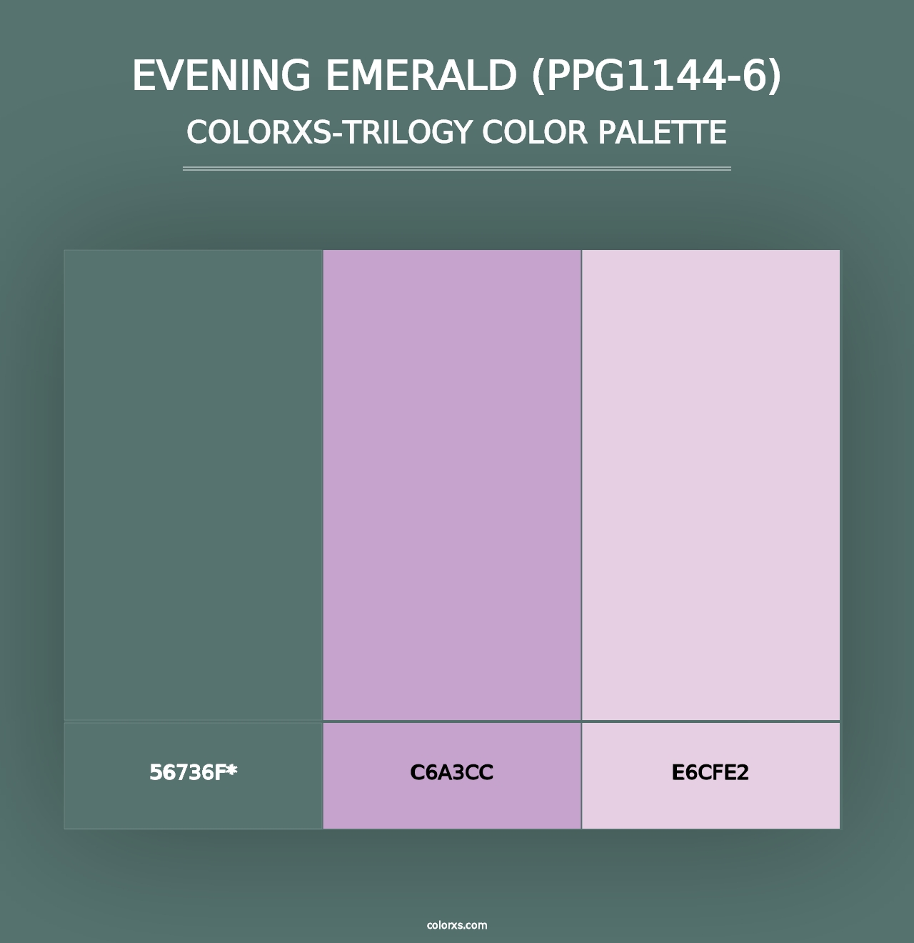 Evening Emerald (PPG1144-6) - Colorxs Trilogy Palette