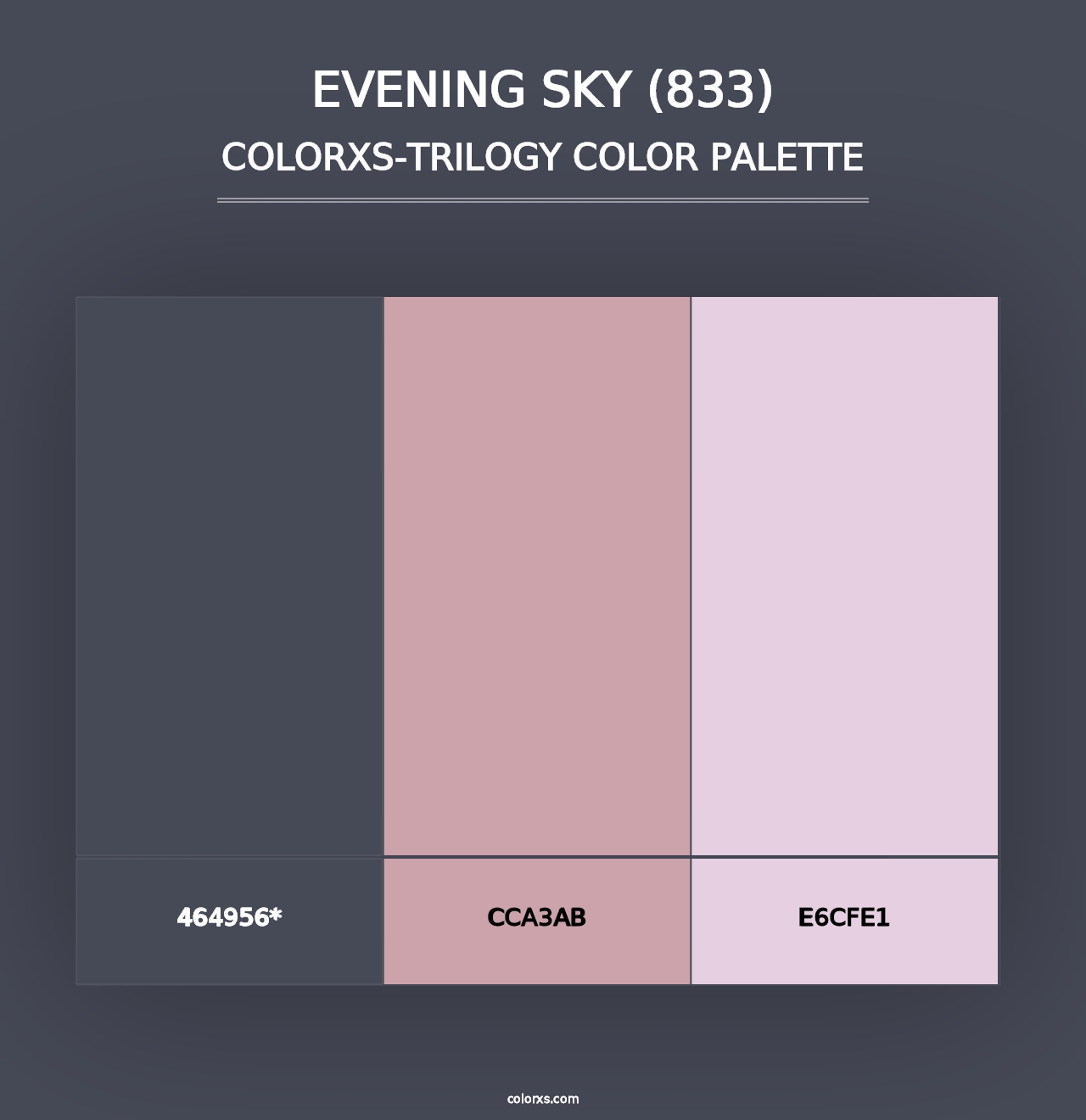 Evening Sky (833) - Colorxs Trilogy Palette