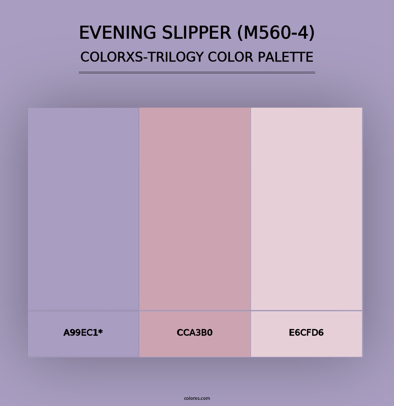 Evening Slipper (M560-4) - Colorxs Trilogy Palette