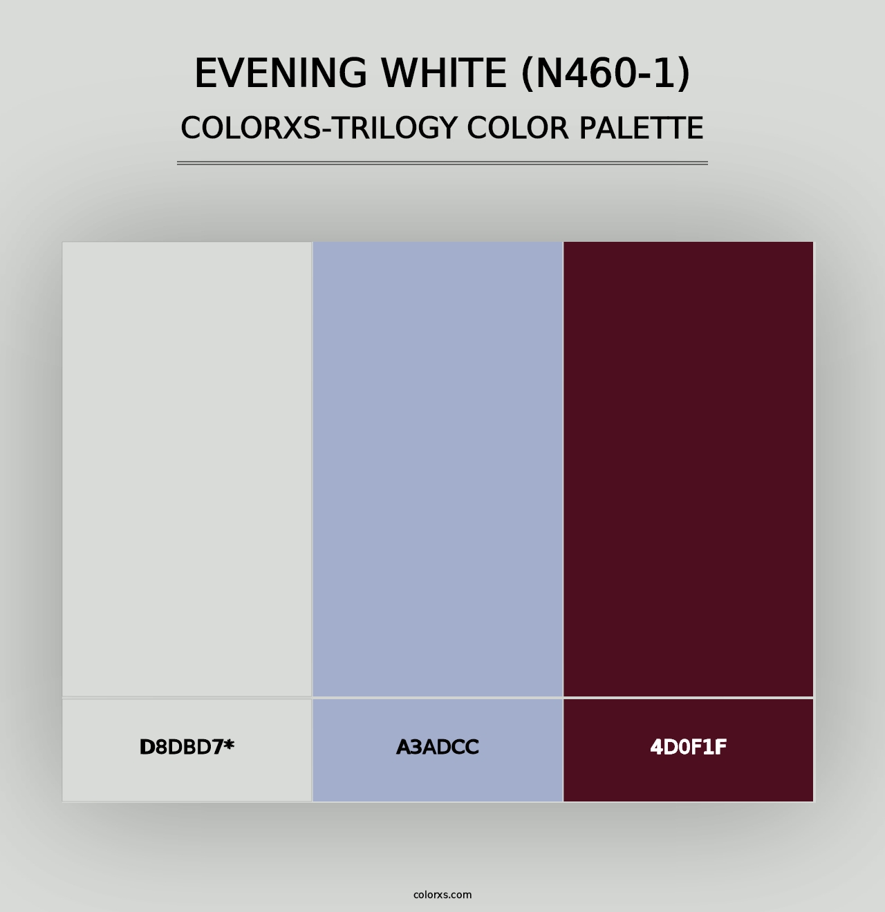 Evening White (N460-1) - Colorxs Trilogy Palette