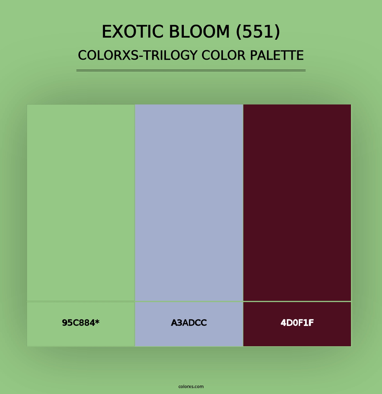 Exotic Bloom (551) - Colorxs Trilogy Palette