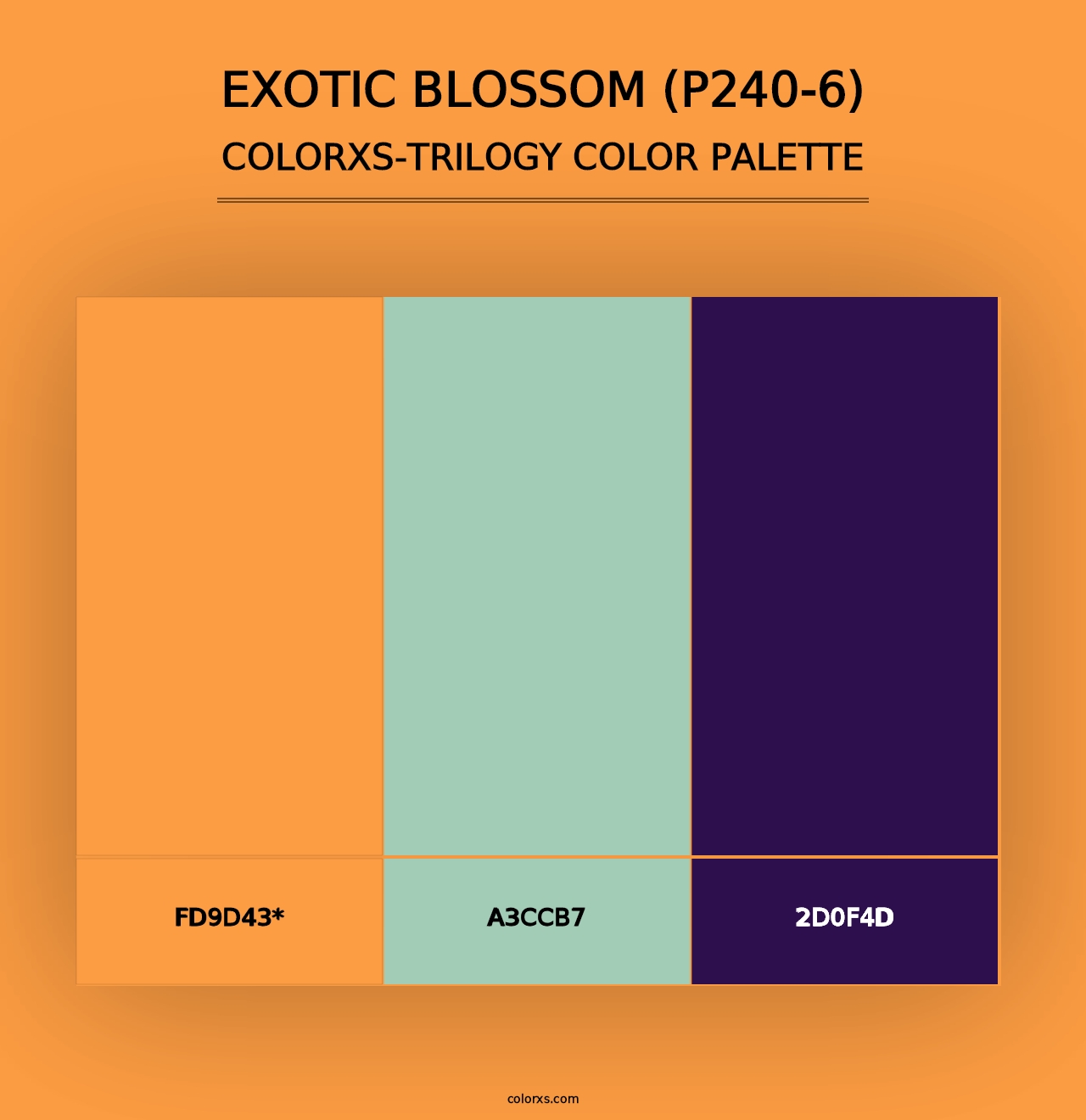 Exotic Blossom (P240-6) - Colorxs Trilogy Palette