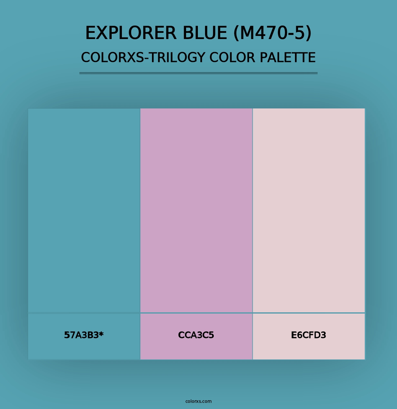 Explorer Blue (M470-5) - Colorxs Trilogy Palette