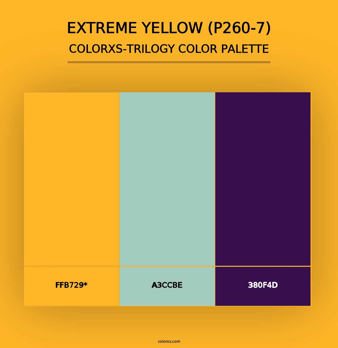 Extreme Yellow (P260-7) - Colorxs Trilogy Palette