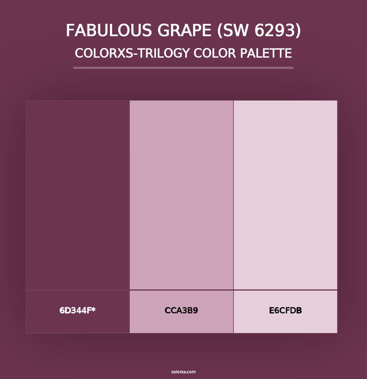 Fabulous Grape (SW 6293) - Colorxs Trilogy Palette