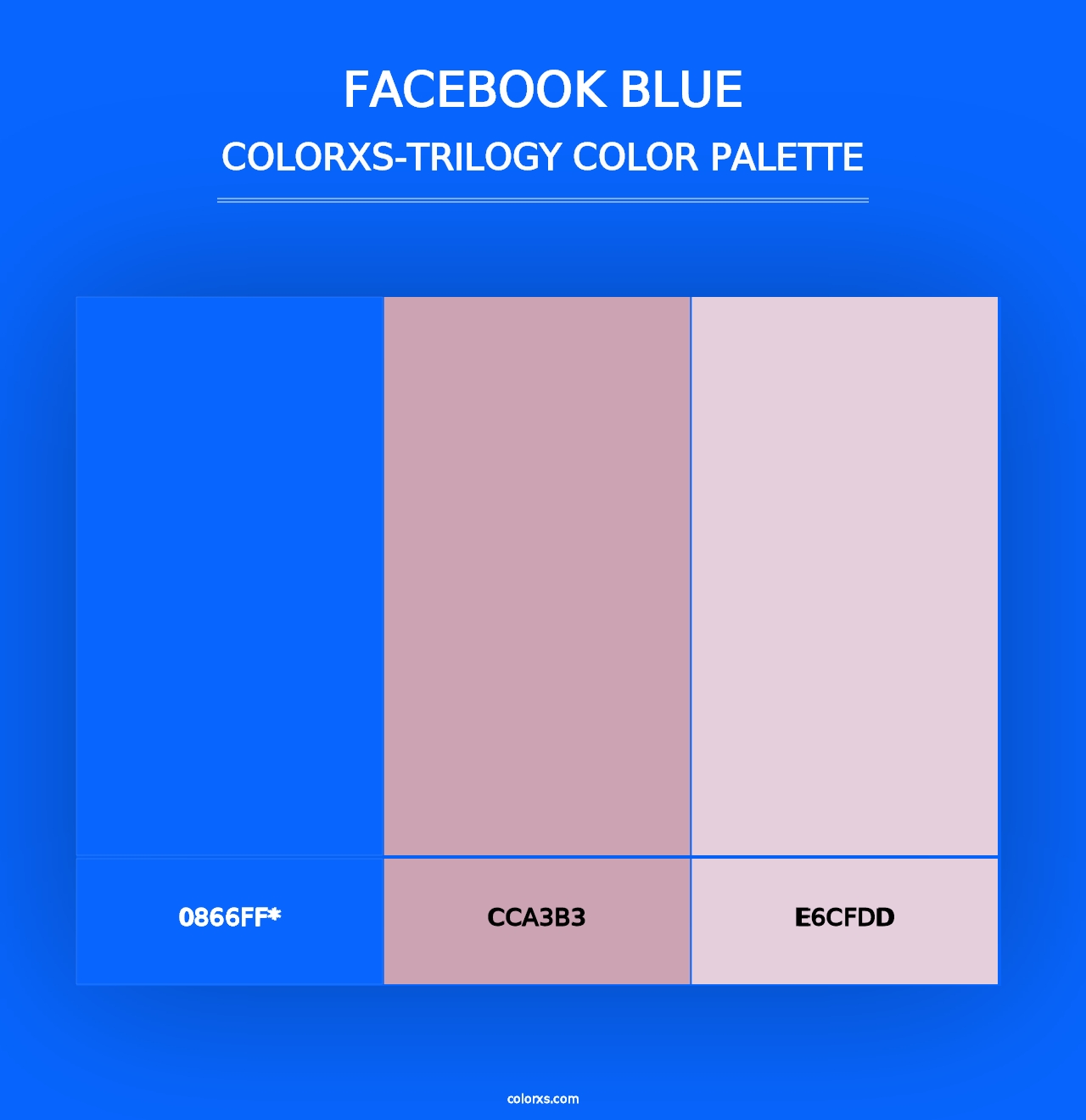 Facebook Blue - Colorxs Trilogy Palette