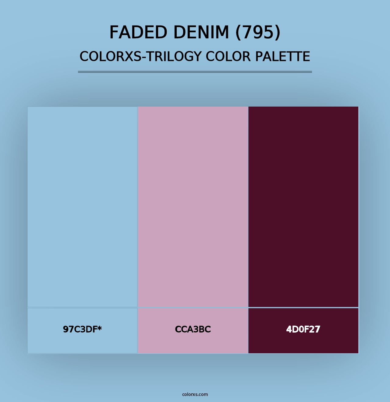 Faded Denim (795) - Colorxs Trilogy Palette