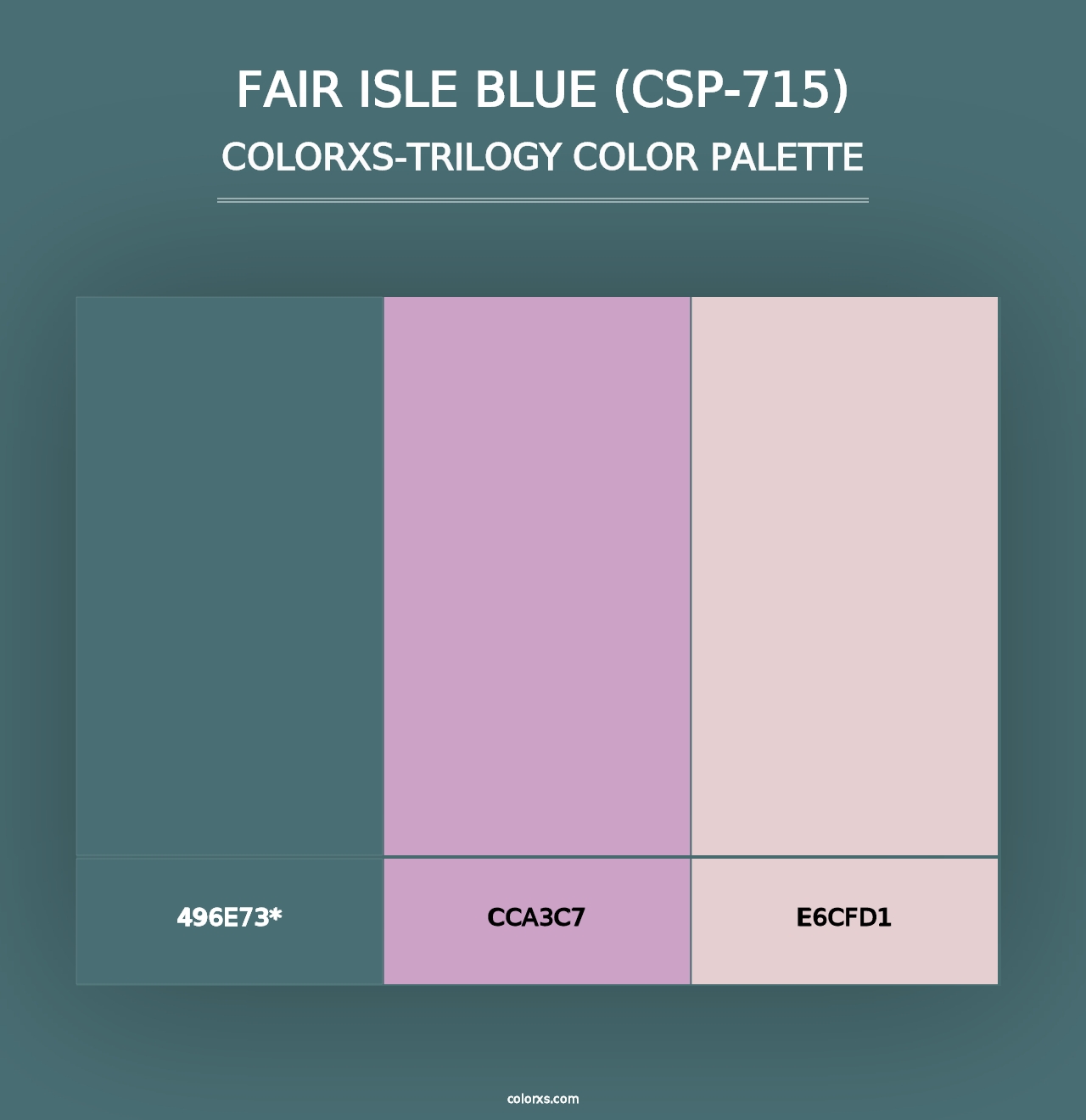 Fair Isle Blue (CSP-715) - Colorxs Trilogy Palette