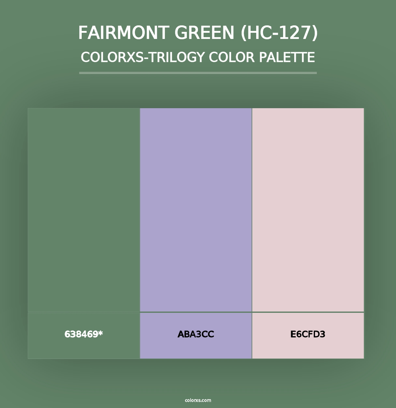 Fairmont Green (HC-127) - Colorxs Trilogy Palette