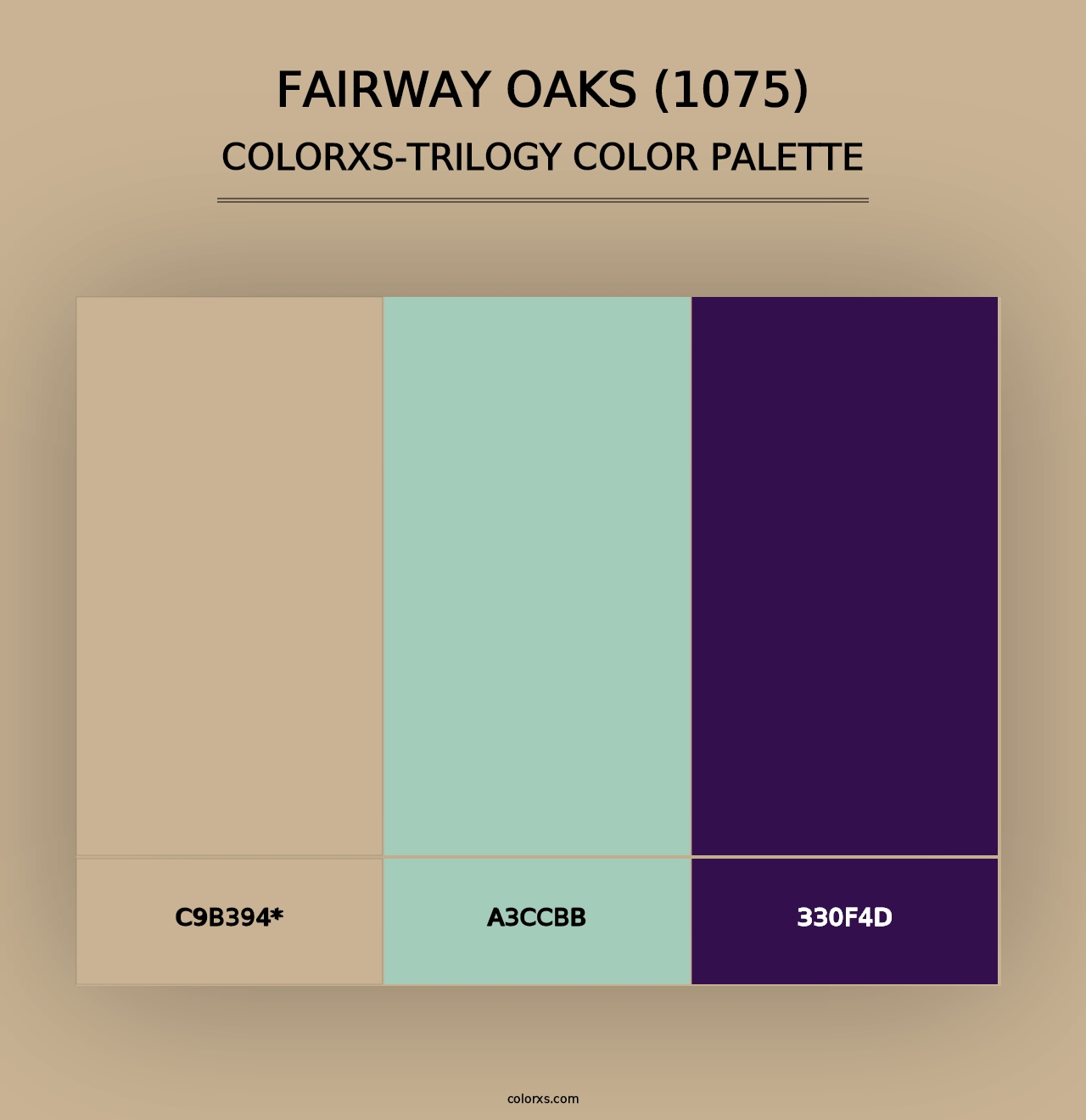 Fairway Oaks (1075) - Colorxs Trilogy Palette