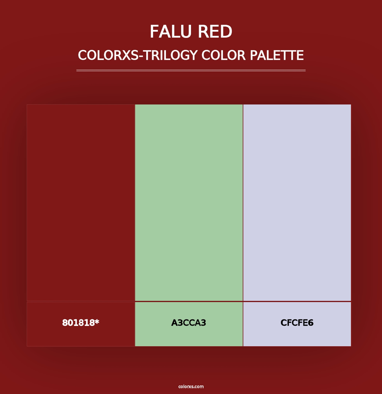 Falu red - Colorxs Trilogy Palette