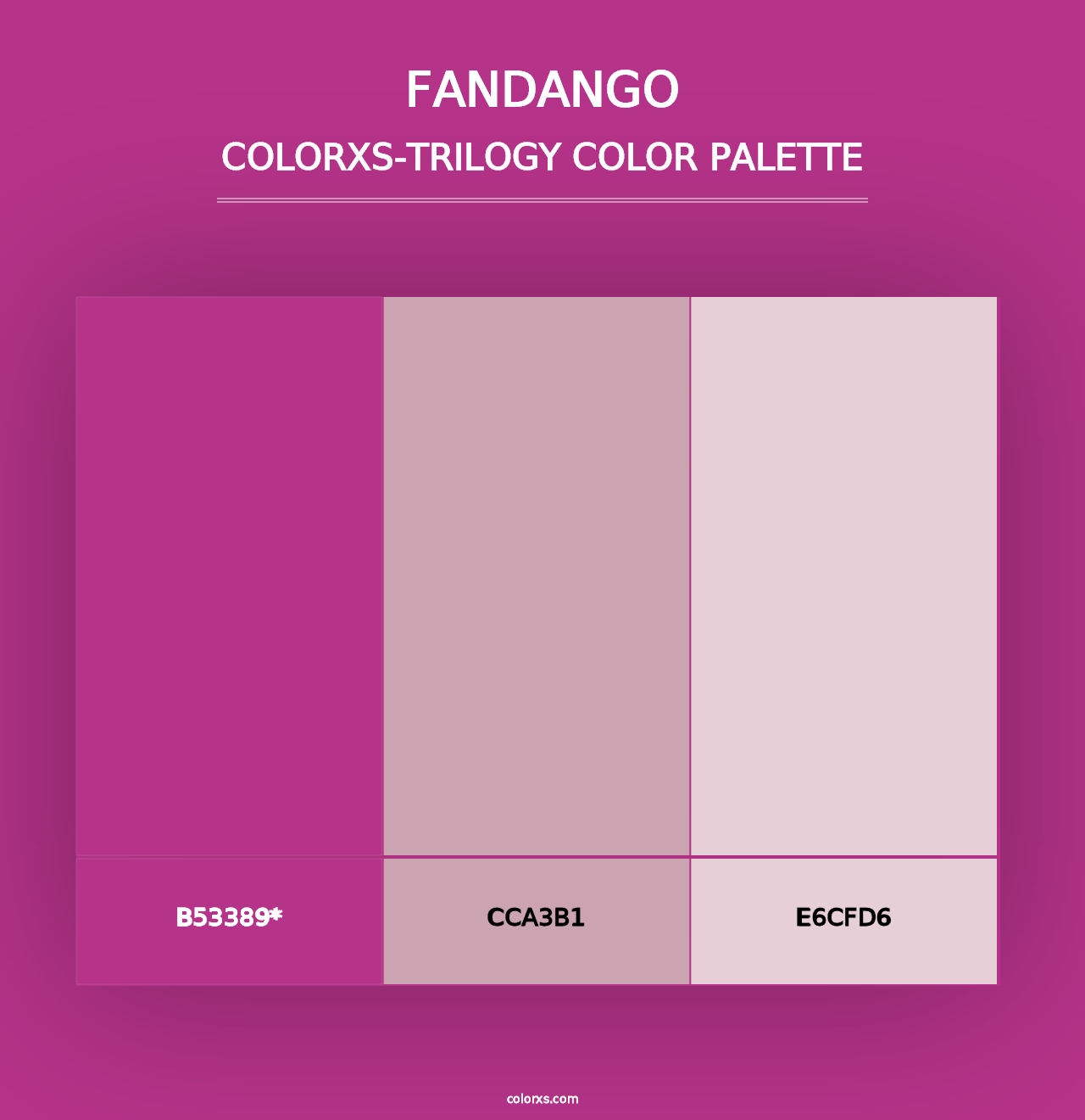 Fandango - Colorxs Trilogy Palette