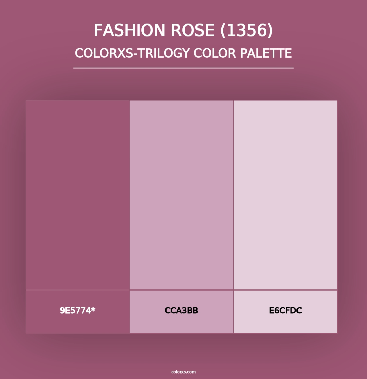 Fashion Rose (1356) - Colorxs Trilogy Palette