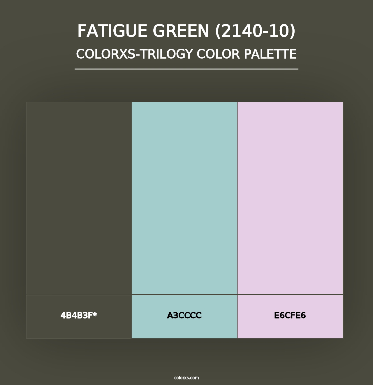 Fatigue Green (2140-10) - Colorxs Trilogy Palette