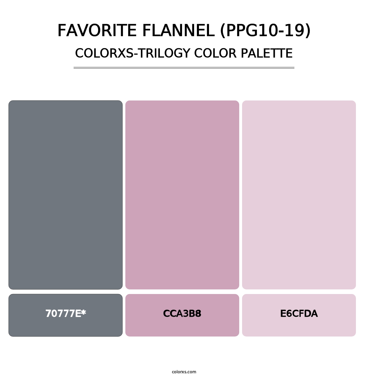 Favorite Flannel (PPG10-19) - Colorxs Trilogy Palette