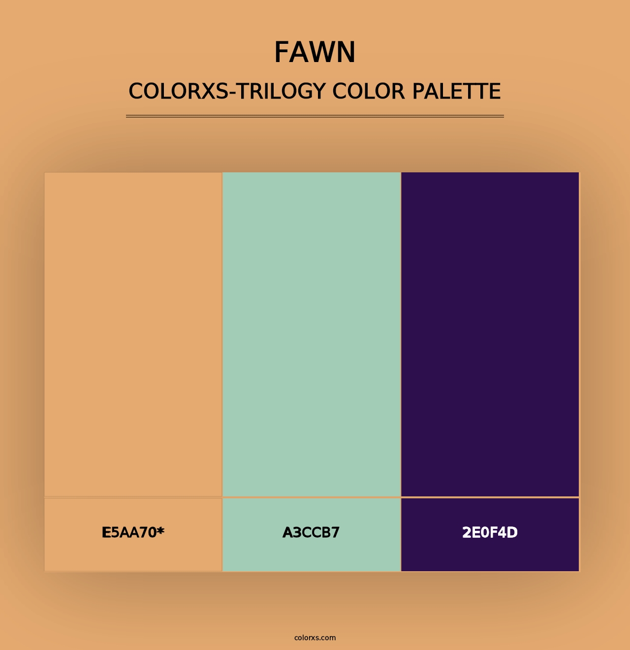 Fawn - Colorxs Trilogy Palette