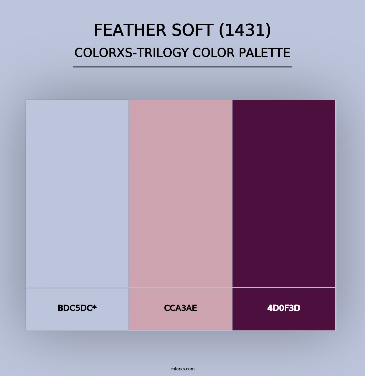 Feather Soft (1431) - Colorxs Trilogy Palette